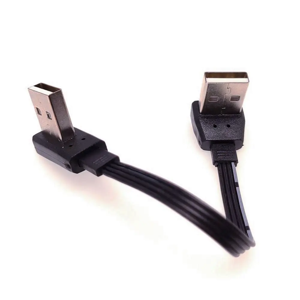Мек Щекер КАБЕЛ USB-USB НА Штекере КРАТЪК 0,1 М 0,2 М 0,3 М 0,5 М, 1 м ПРАВ Ъгъл 90 ГРАД с Щепсел ТИП Аа