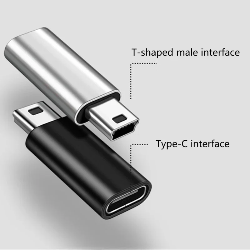 USB Адаптер C от жените към Mini USB от мъжете, адаптер USB Type C към Mini USB, конвертор за преносим компютър, клавиатура за преносим КОМПЮТЪР, 480 Mbps