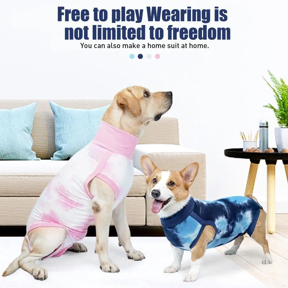 Лечебното дрехи за оцветяване на домашни кучета, подходящи за рязане, износостойкая, не вылизывающаяся За малки кучета среден размер