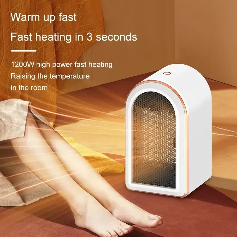 Керамични стаен PTC нагревател мощност от 1200 W Електрически нагревател Преносим вентилаторна печка 220 В Домашния Офис Настолни нагреватели Топло Машина за зимата