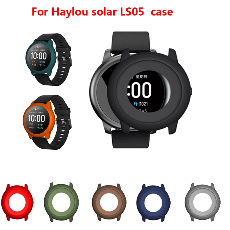 1 ~ 5ШТ Защитен Калъф за Smart часа Haylou Solar LS05 Силикон Броня Със Защита От надраскване, Цветна Рамка Часовници