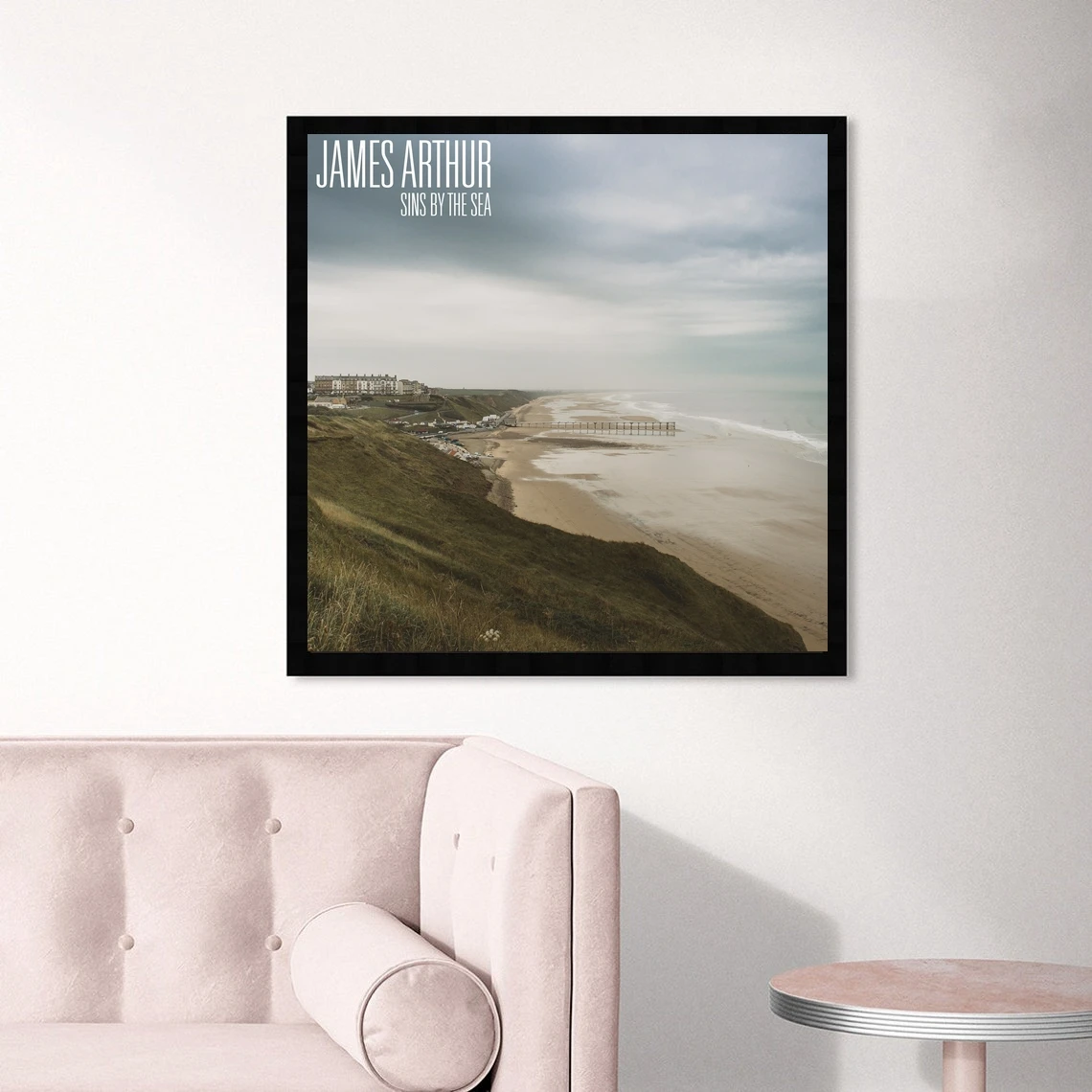Джеймс Артър Синс на брега на морето Корица на музикален албум Плакат Художествена печат върху платно Декорация на дома, Стенни живопис (без рамка)