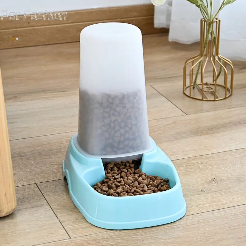 Автоматична ясла за котки, устройство за самообслужване за хранене на домашни любимци, купа за храна за котки и кучета, захранващи с голям капацитет