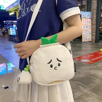 2023 Нова скъпа забавна чанта с чесън, женствена чанта през рамо, Японската ежедневни универсална портативна чанта през рамо