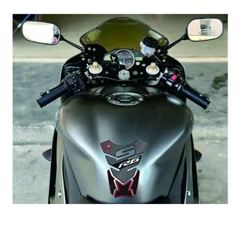 3D Защитно тампон за капака на резервоара на мотоциклета, стикери за YAMAHA R6 R6S YZF-R6