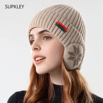 BARCUR Дизайнерски Топли Шапки За Спортове На Открито Snow layne flack Слушалки Вязаная Шапчица Fasshion Sytle Hat Избор за Подарък