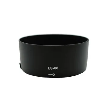 ES68 сенник за обектив обектива на камерата ES-68 за Can & n-EOS EF 50 mm f / 1.8 STM 49 мм и защитно фолио за обектива
