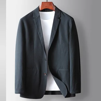 Lin3175-Вълнен бизнес костюм за мъже
