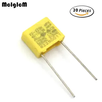 MCIGICM 20pcs кондензатор X2 кондензатор 275 ac X2 Кондензатор от полипропиленова тъкан 0,022 icf 22nF Стъпка 7,5 мм