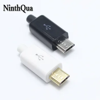 NinthQua 1/2 / на 5 групи 5-пинови штекерных конектор Micro USB, зарядно, 5 ПЕНСА USB конектор за зареждане на 4 в 1