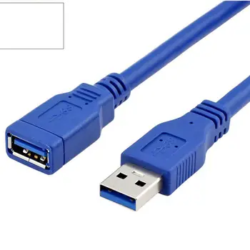 USB 3.0 мъжки A USB 3.0 жена на външния мобилен твърд диск, USB устройство компютърен кабел за разширяване на 0,3 M-3MUSB кабел разширяване