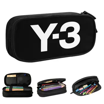 Yohji Yamamoto Чорапи Година 3 Лого Пеналы Модни Пеналы Кутия за Писалки за Студенти Голяма Чанта Студентски Училищна с Цип Канцеларски материали