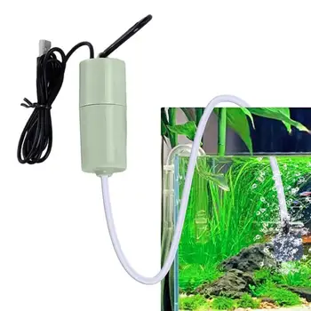 Аквариум USB въздушна помпа Кислороден Безшумен въздушен помпа Енергоспестяващ аквариумный помпа, Водни продукти, необходими за превоз на риба на камион, в домашни условия