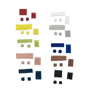 Висококачествено 9-цветен Допълнителна капачка с винтови крака за игрова конзола DS Lite за NDSL, кутията с винтови крака, гумена тампон, Аксесоари