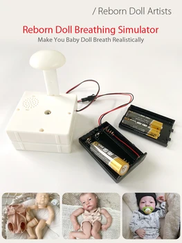 Дихателен Тренажор Reborn за Подарък за Новороденото САМ Аксесоари За Кукли с Реалистично Pulsing Устройство За Спане Подарък за Нова Година 2024