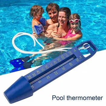 Здрава водна плаващ вана, лесно считываемый Термометър, Водоустойчив Термометър за Измерване на басейна, спа хидромасажна вана