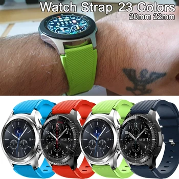 Каишка за Samsung Galaxy watch 3 45 mm/41 мм/active 2 gear S3 Frontier/huawei watch gt 2д/2/ amazfit bip/gts 20 мм, 22 мм и каишка за часовник