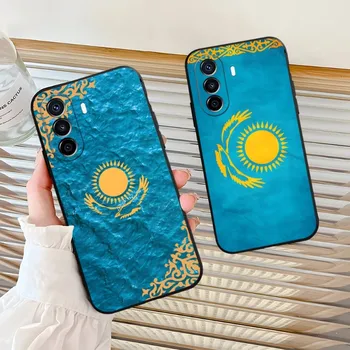 Калъф За мобилен Телефон с Флага на Казахстан Huawei P30Pro P50 P40 P20 P10 P9 Pro Plus P7 P8 Psmart Z Nova 8 8И 8PRO 8SE Калъф