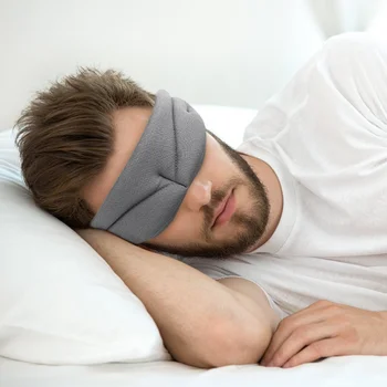 Коприна маска за сън от 3D пяна с памет ефект, меки превръзки за очи, удобна маска за сън, за лице, дишащи сенки за очи за жени и мъже