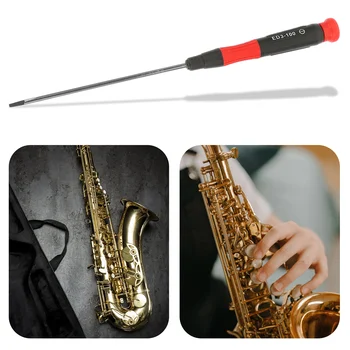 Метална отвертка, ключ за ремонт на флейта за кларинет, саксофон, дръжка R126 Идва с инструменти за ремонт на механични инструменти От производителя