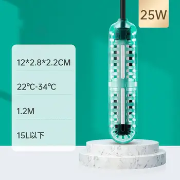 Мини-Електрически Нагревателен Прът Подвижни проекти С По-Висока скорост на отопление Автоматичен Нагревател Аквариум за риби (Съединители rj) ABS Пластмаса 25/50/75 W
