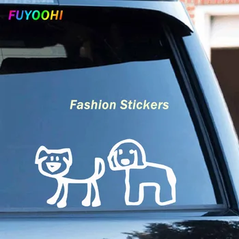Модни етикети FUYOOHI за външността на защита, най-новите стикери за кучета, декоративни стикери за стъкло мотоциклет, огледало за обратно виждане, стикери от PVC