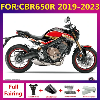НОВ комплект обтекателей за цялото тяло мотоциклет ABS подходящ За CB650R CB 650R 650 R CB650 2019 2020 2021 2022 Обтекатели ZXMT комплект червен черен