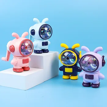 Нови детски канцеларски материали Space Rabbit с регулируем топка-молив за начално училище