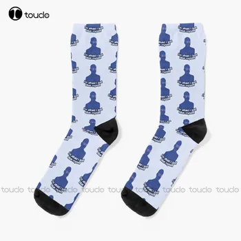Нови сини чорапи (рекламен пакет), тъмно-сини футболни чорапи, персонални потребителски унисекс чорапи за възрастни, популярните празнични подаръци, чорапи за тийнейджъри