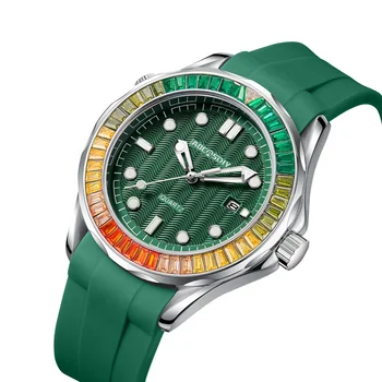Оригиналът фабрика за директни продажби прекрасни модни мъжки часовник серия с диаманти cross-border explosion true waterproof lumi