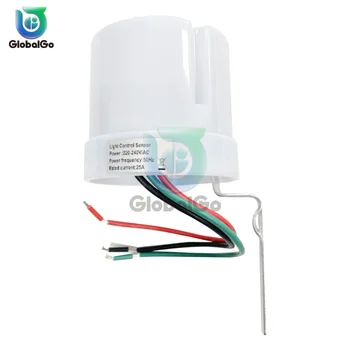 Регулируема фотоелектричния сензор ключа за лампата AC 220-240 v 25A Сензор за контрол на осветлението автоматично фотоэлементный ключа за лампи
