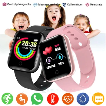 Силиконови Детски smart-часовници, Детски умни часовници за момичета и момчета, фитнес тракер, Електронни часовници, Водоустойчиви Спортни Детски часовници reloj