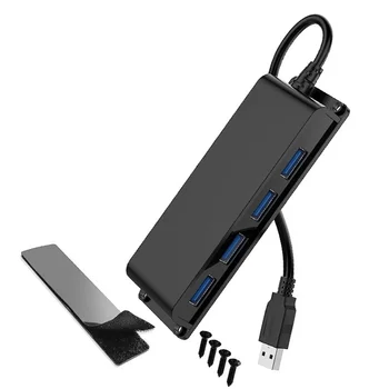 Сплитер кабел USB3.0, мрежов порт 1 към 4 Изхода, зарядно устройство за компютър, конвертор, център, U-диск, мишка и клавиатура