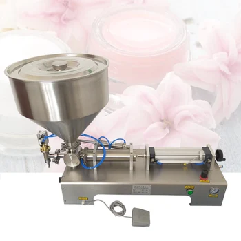 Хоризонтална машина за бутилиране на течна паста за мед, шампоан, козметичен сос, зехтин, фъстъчено масло, машина за количествено бутилиране