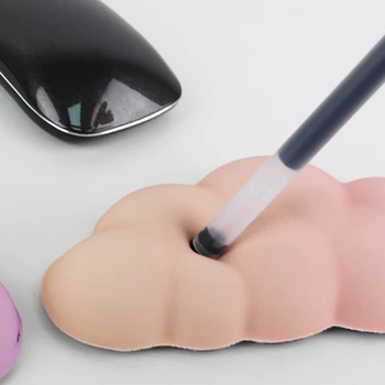 Цветна подложка за мишка във формата на облак, силиконова поставка за китките с ефект на паметта за игра офис, директна доставка