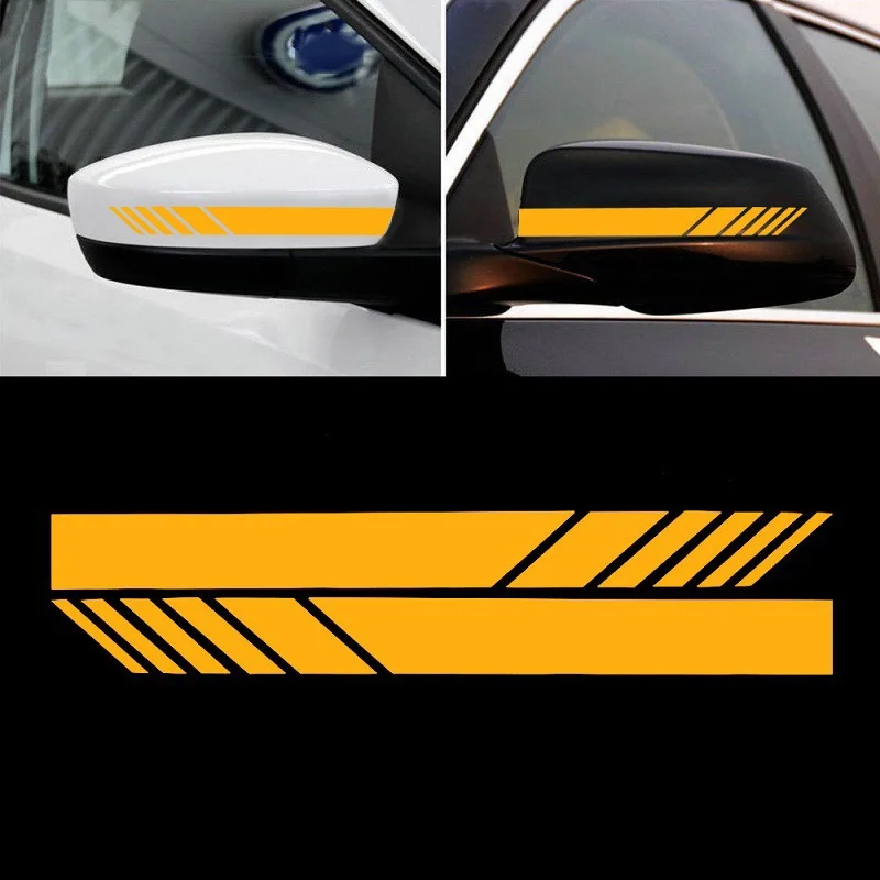 2 елемента За Странично Огледало за Обратно виждане Шарени Стикери за украса на Колата на Огледалото за Обратно виждане Етикети За Външността на Автомобила Аксесоари За Подреждане