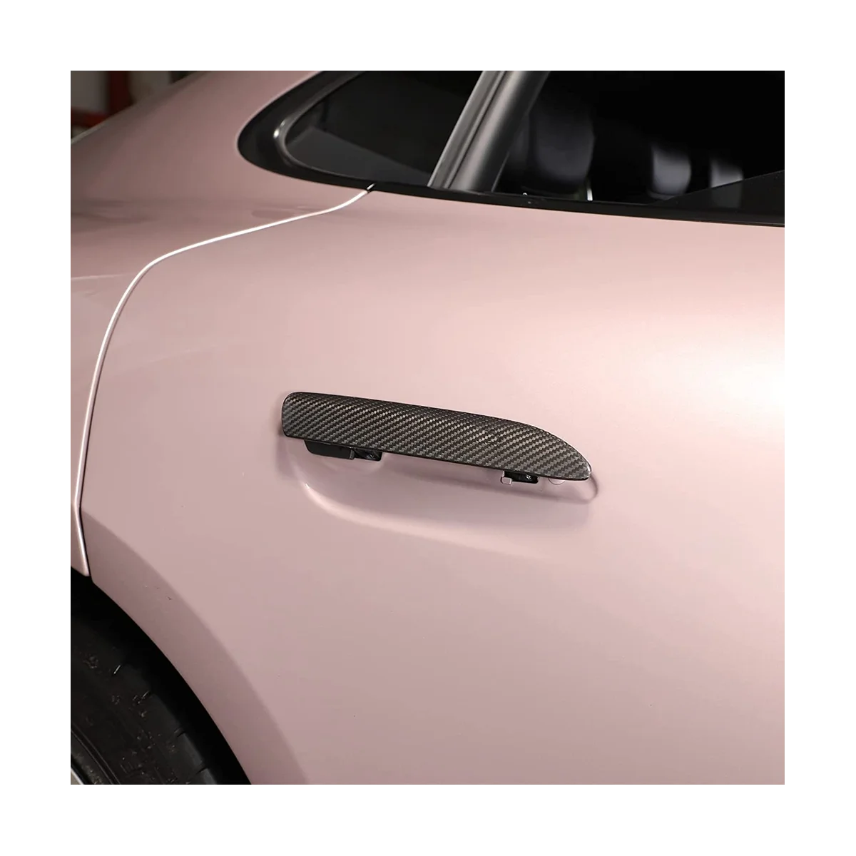 За Porsche 911 2019-2022 Аксесоари за довършителни работи на външни дръжката на вратата на колата от сух карбон, 2 бр.