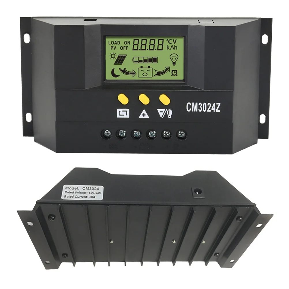 Генератор, контролер такса CM3024Z 30A 12/ 24 за домашни слънчеви панели