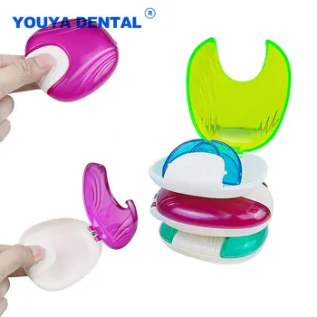 1 бр. Стоматологичен кутия за фалшиви зъби, разкриваща се Контейнер за зъбни протези, Фалшива кутия за почистване на Улични кутии, Хонорар за хигиена на устната кухина