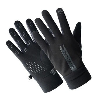 1 Чифт топли зимни ръкавици за сензорен екран, кадифе и утолщающие Ръкавици за мъже и жени, аксесоари за спорт на открито и колоезденето