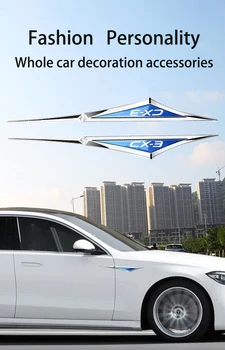 2 бр./компл. Автомобилна Метален Стикер, Отличителни знаци, Емблема със стрелки, Аксесоари за украса на екстериора на Mazda CX 3