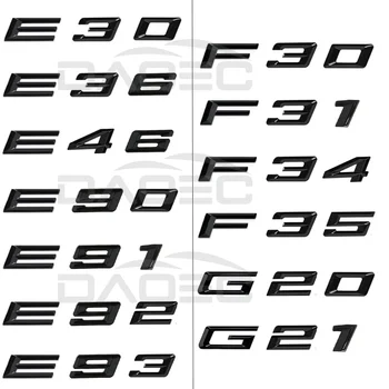 Букви на Кода на Шасито на Автомобила Значка Емблема на Стикер За Полагане на BMW 3 Серия E30 E36 E46 E90 E91 E92 E93 F30 F31 F34 F35 G20 G21