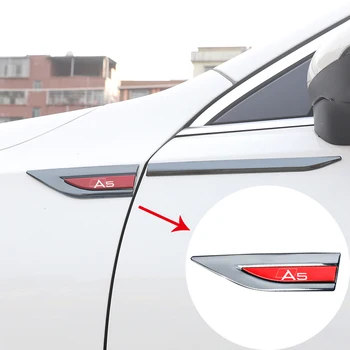 Етикети с метално лого на автомобила върху крилото на персонализирани декоративни странични маркери за audi A5 С логото на Аксесоари за автомобили